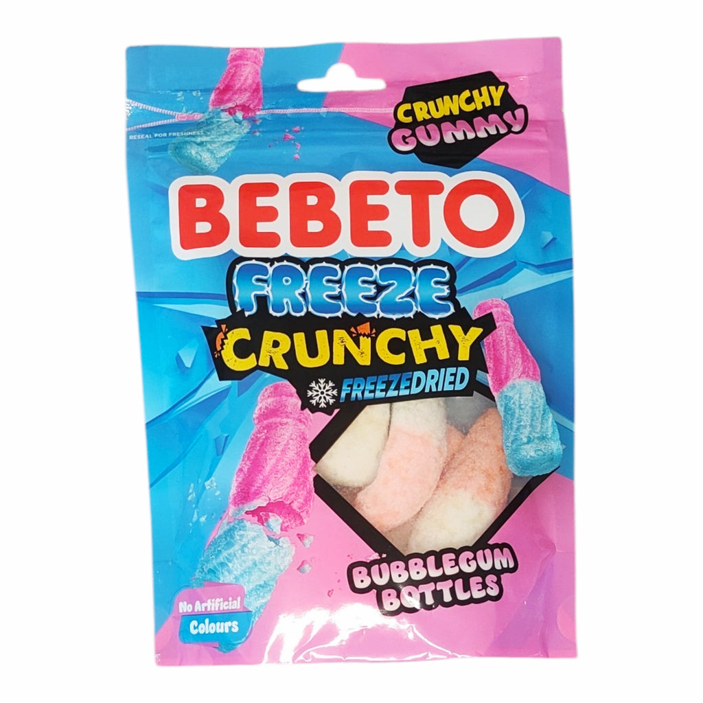 Bebeto Freeze Crunchy Bubblegum Bottles – Bonbons Lyophilisés Croquants