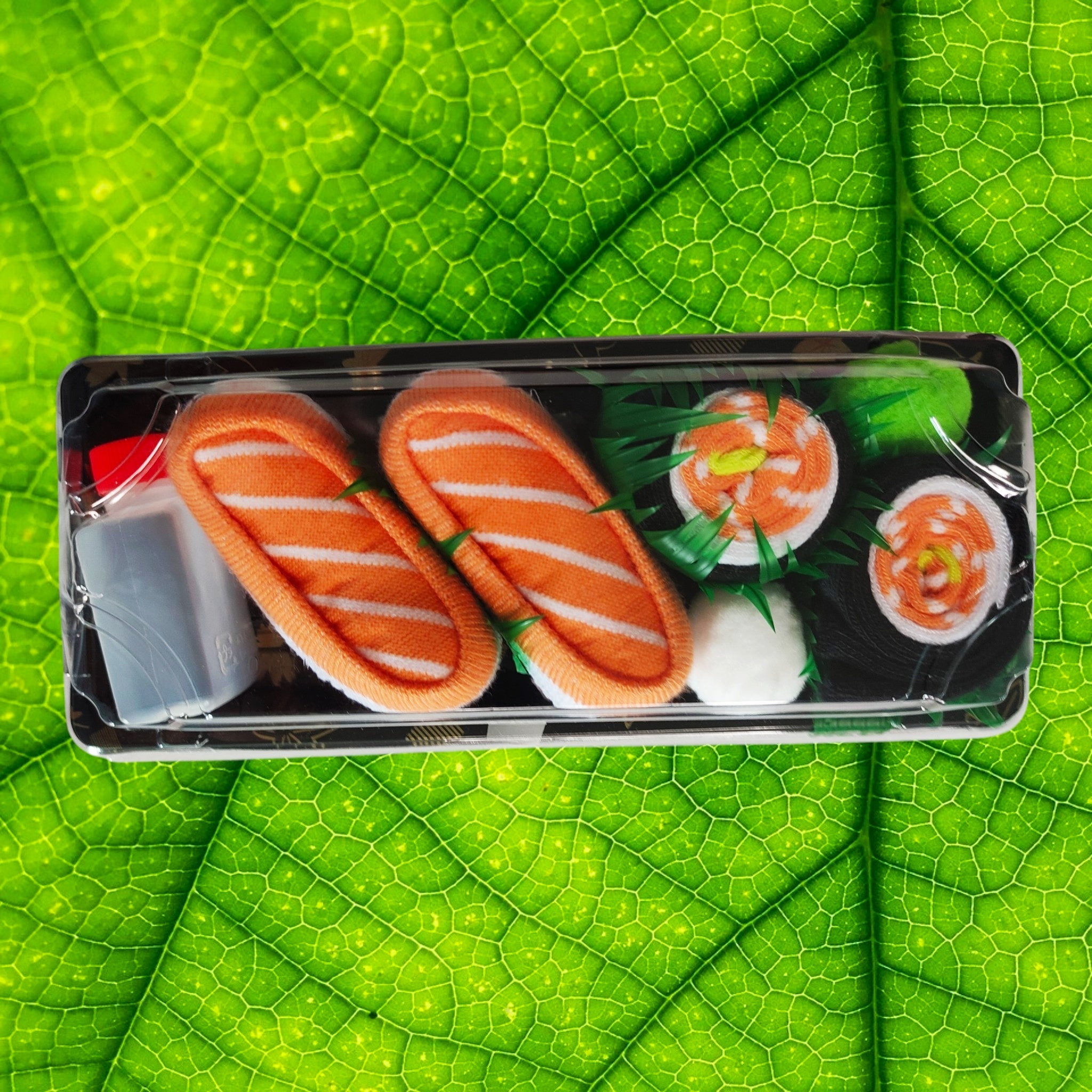 Chaussettes Fantaisie Présentées en Forme de Sushi