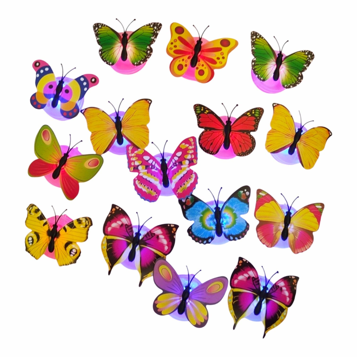 Lot de 6 Papillons LED Décoratifs – Veilleuse et Décoration Lumineuse d'Ambiance