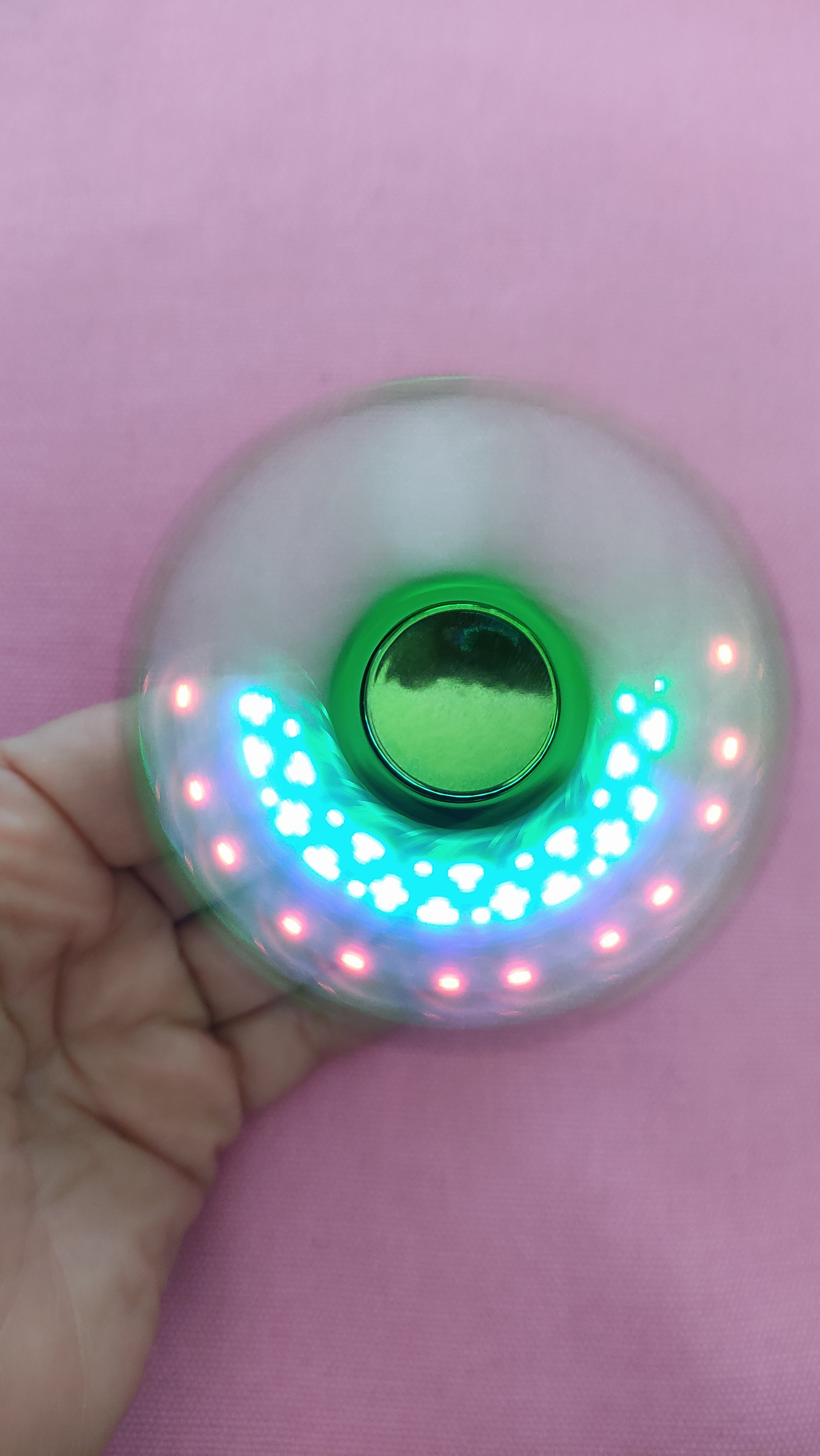 Spinner Lumineux LED Bleu, Vert et Rouge