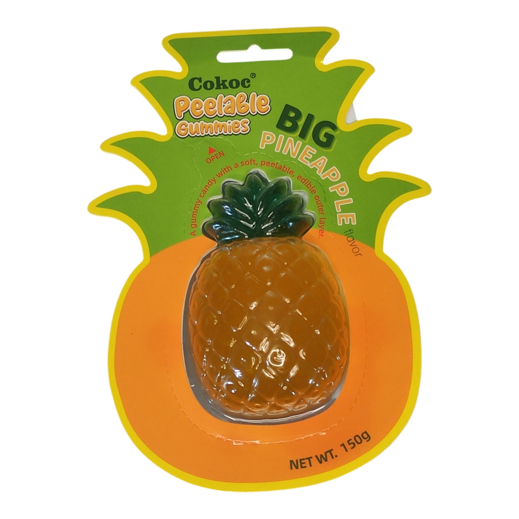 Cococ Peelable Gummies Big Pineapple 150g – Bonbons Gélifiés à Peler Saveur Ananas Tropical
