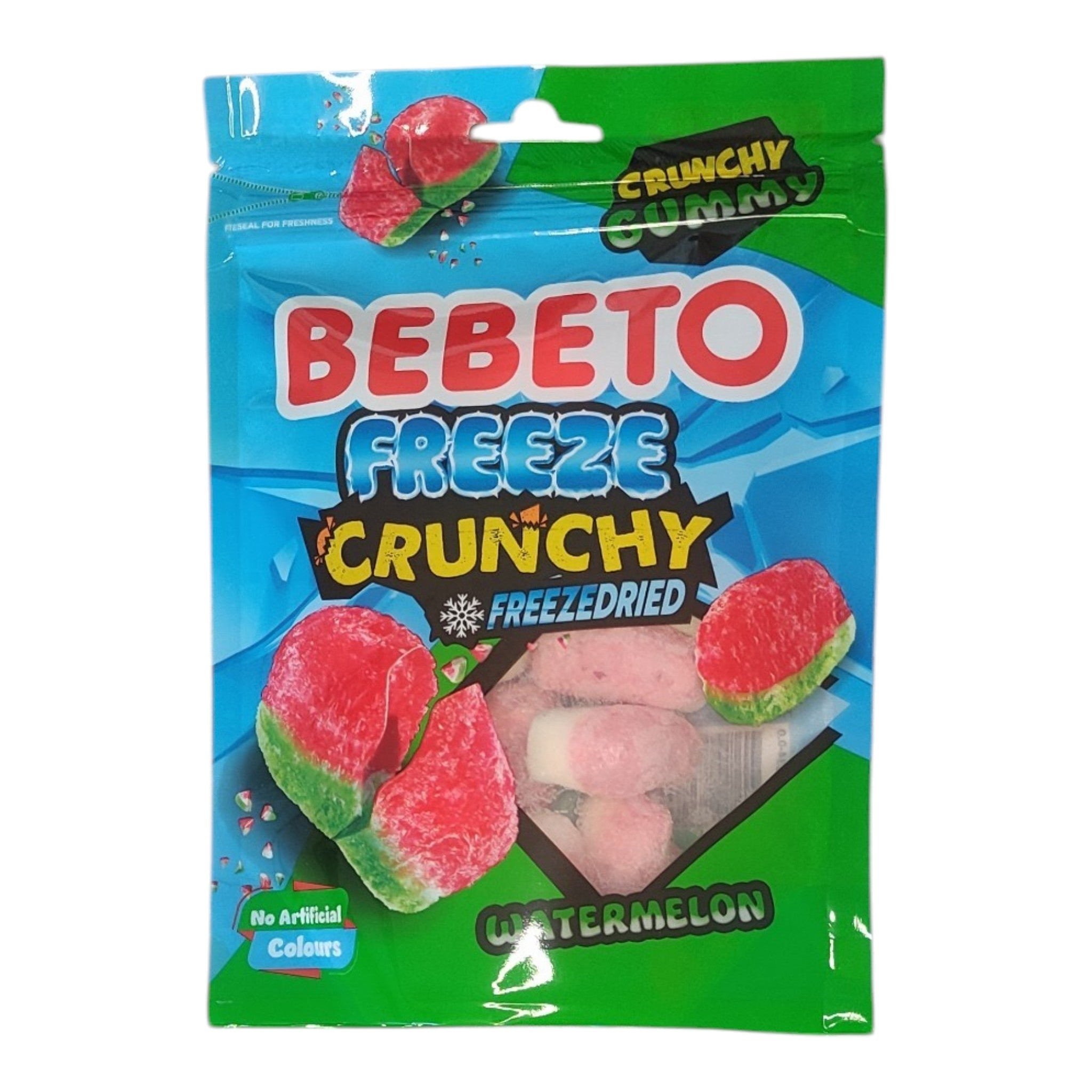 🍉 Bebeto Freeze Crunchy Watermelon – Bonbons Lyophilisés Croquants