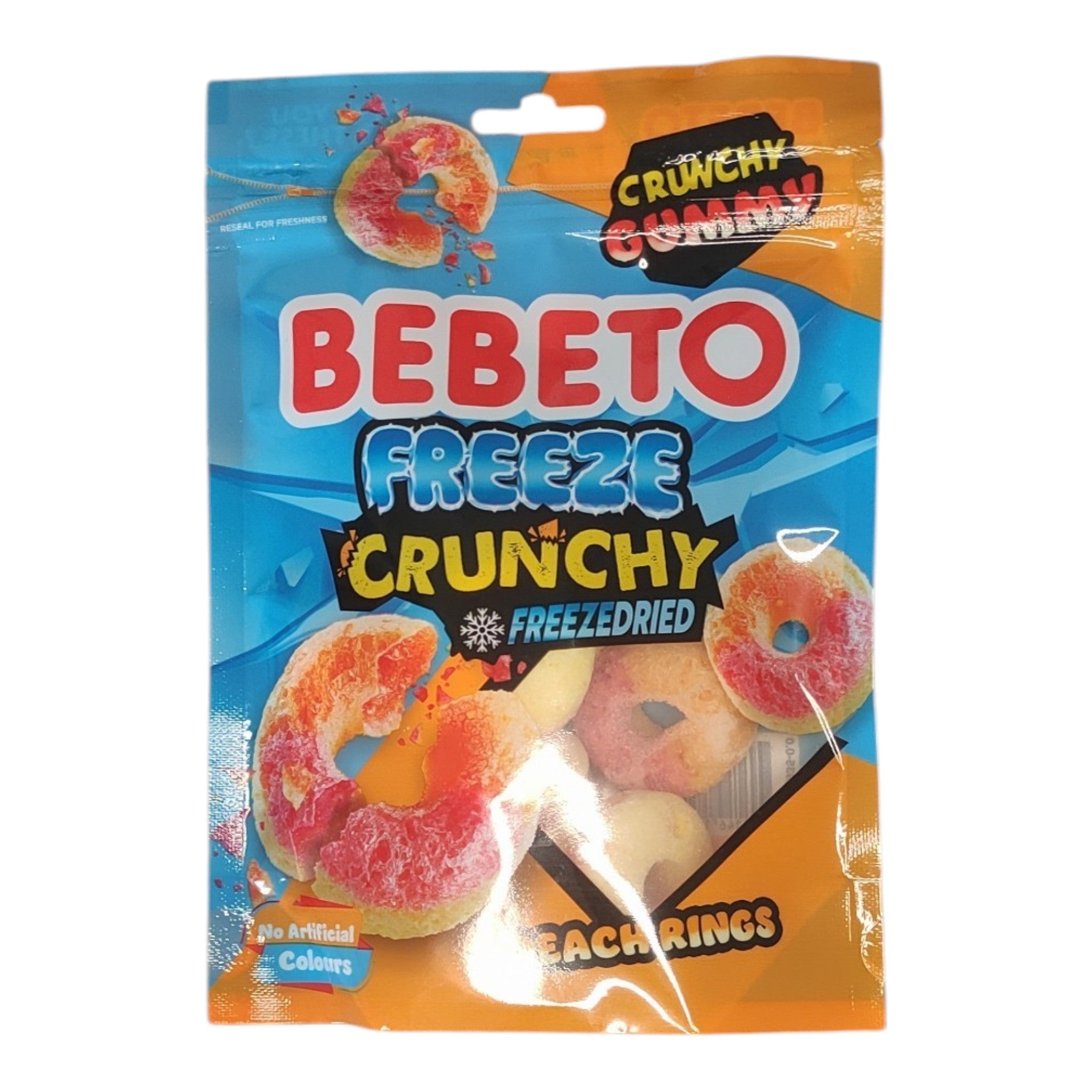🍑 Bebeto Freeze Peach – Bonbons Lyophilisés Croquants