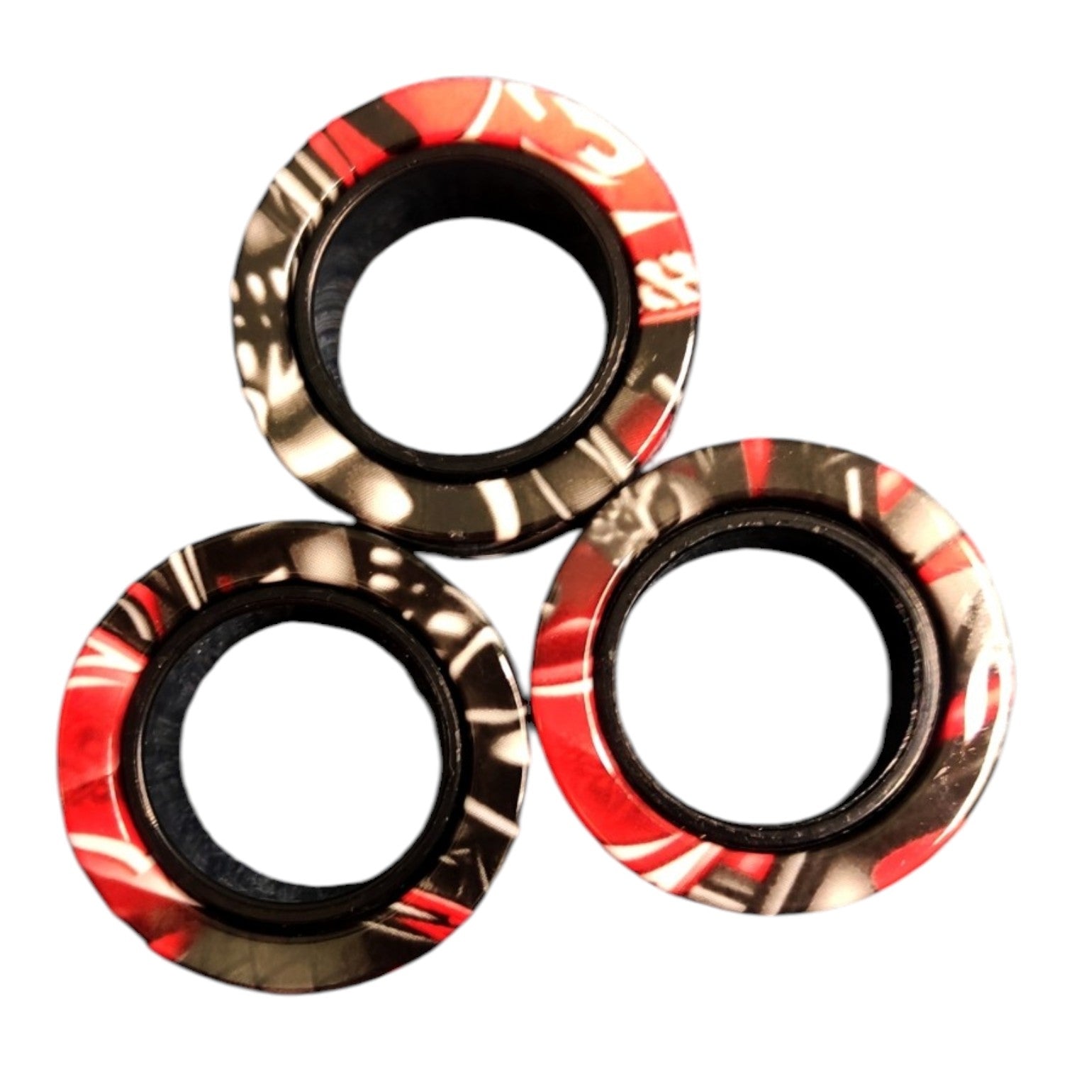 Anneaux Fidget Magnétiques Marbré Rouge