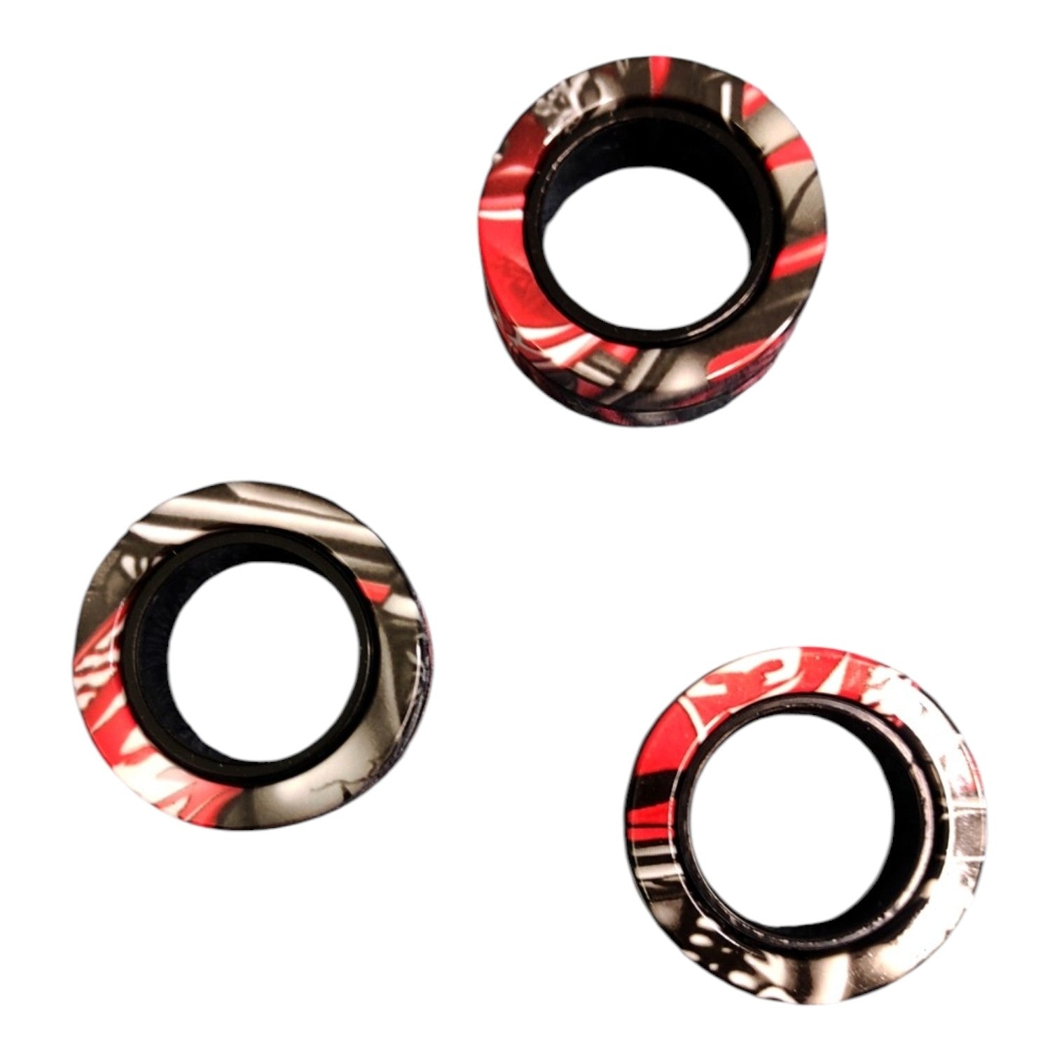 Anneaux Fidget Magnétiques Marbré Rouge